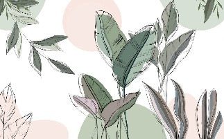 Panoramic green wallpaper