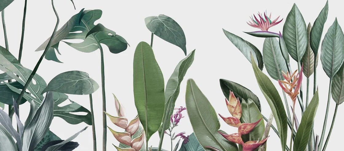 Panoramic wallpaper Tropical vegetation