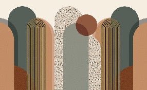 Art deco graphic wallpaper