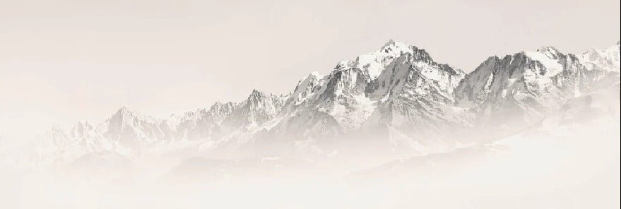Mont Blanc in sepia mist wallpaper
