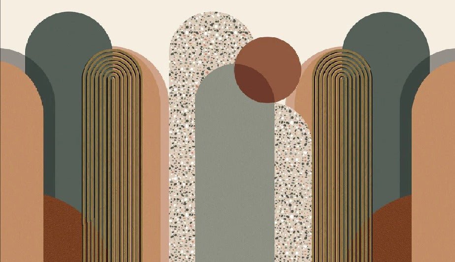 Art deco graphic wallpaper