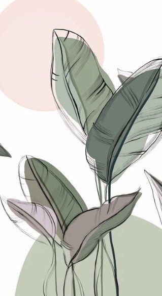 Panoramic green wallpaper