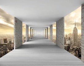 Trompe l'oeil wallpaper New York Hall