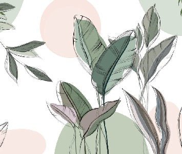 Panoramic green wallpaper