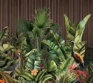 Panoramic tasseau vegetal wallpaper