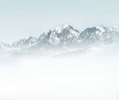 Mont Blanc in the mist wallpaper