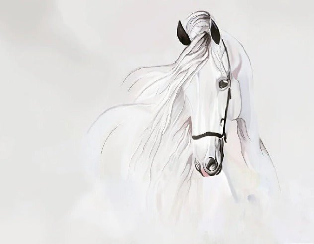 Majestic White Stallion wallpaper