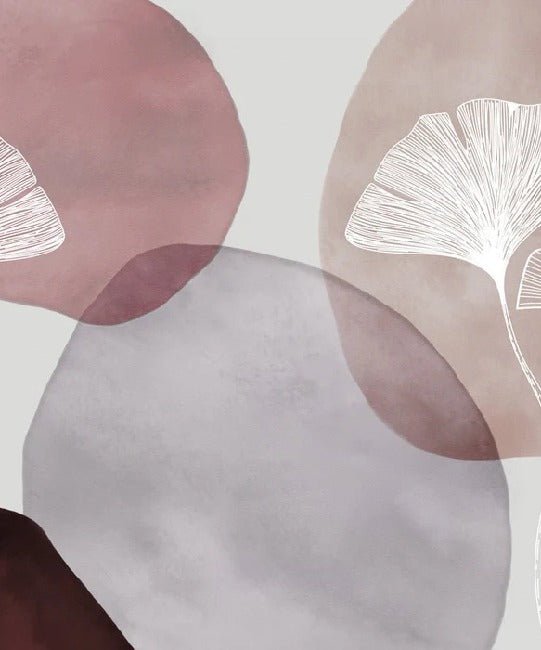 Purple panoramic abstract wallpaper