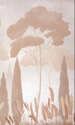 Sepia cypress pine wallpaper