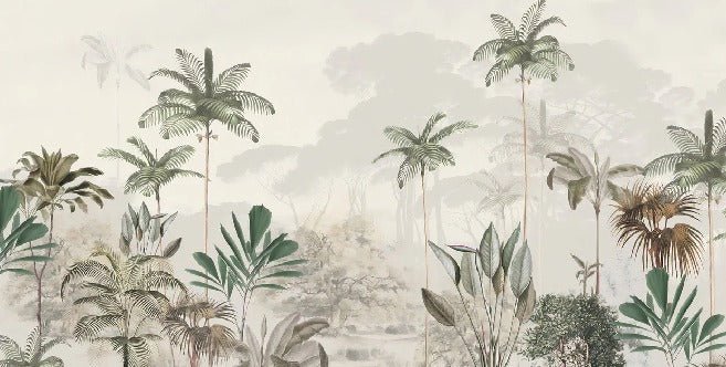 Papier peint panoramique jungle eden vert, XXL, tendance