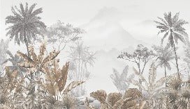 Tropical sepia wallpaper