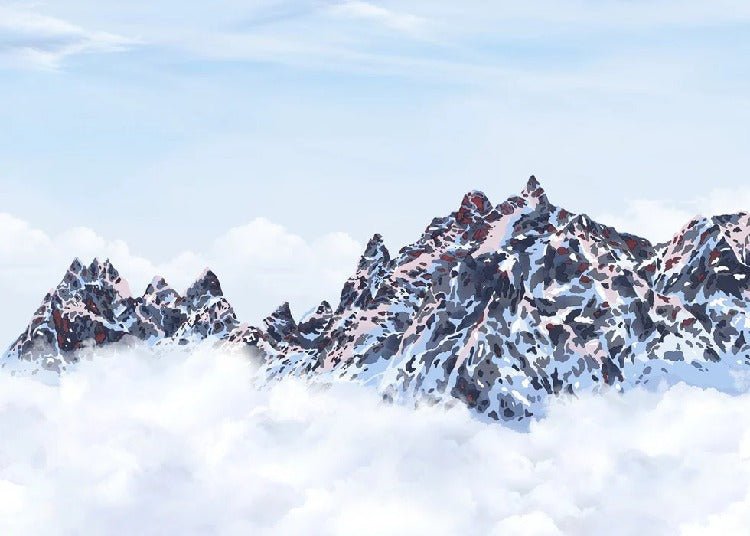 Papier peint Mont Blanc toile des Cimes, XXL, tendance