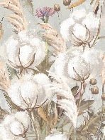 Papier peint panoramique fleur coton, XXL, tendance