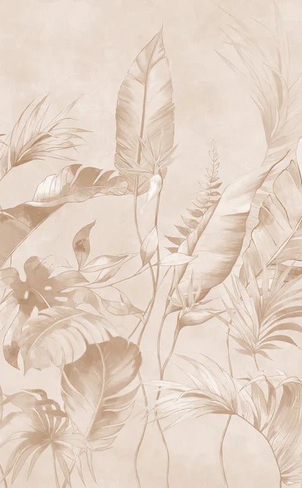 Elegant jungle powder wallpaper