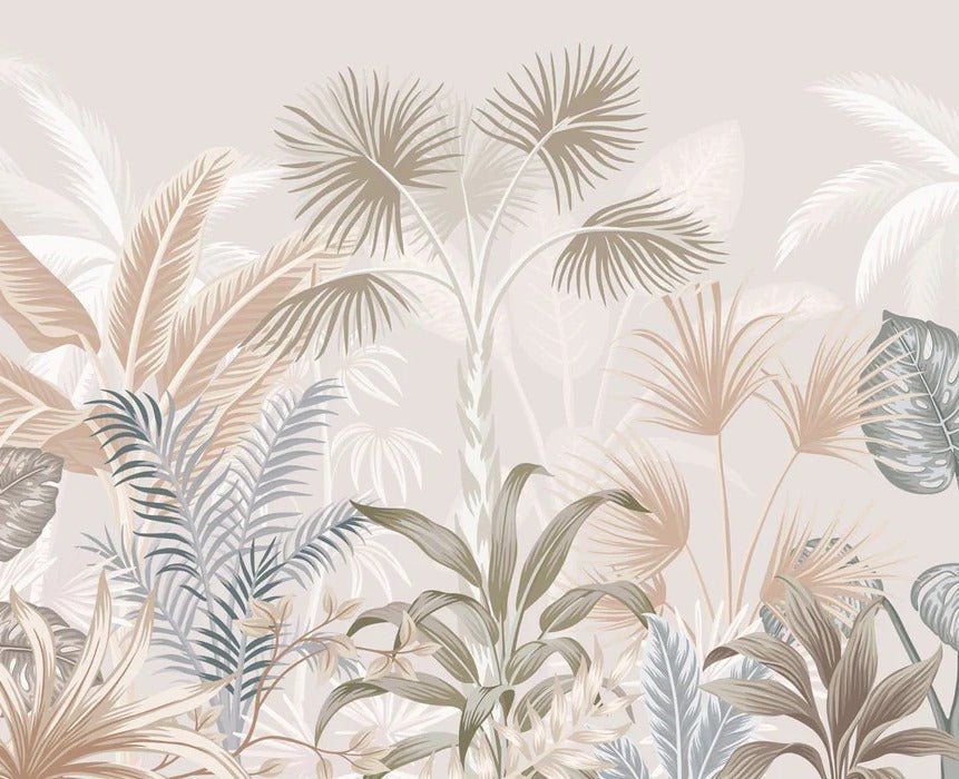 Terracotta jungle panoramic wallpaper