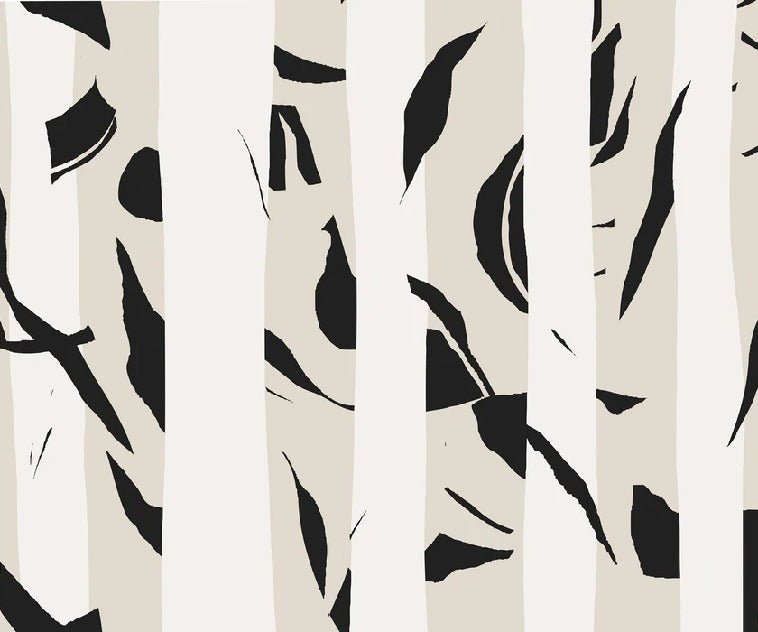 Bichrome stripe wallpaper