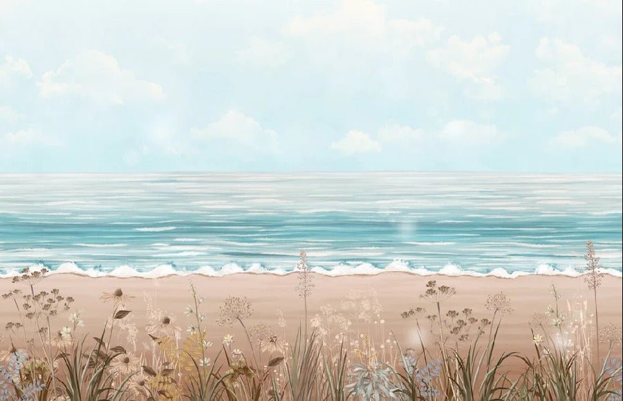 Panoramic sea view wallpaper