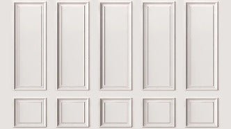 Haussmanian panoramic molding wallpaper