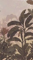 Jungle sepia retro panoramic wallpaper