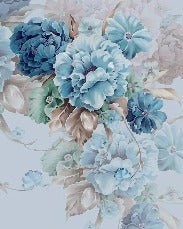 Blue flowers wallpaper