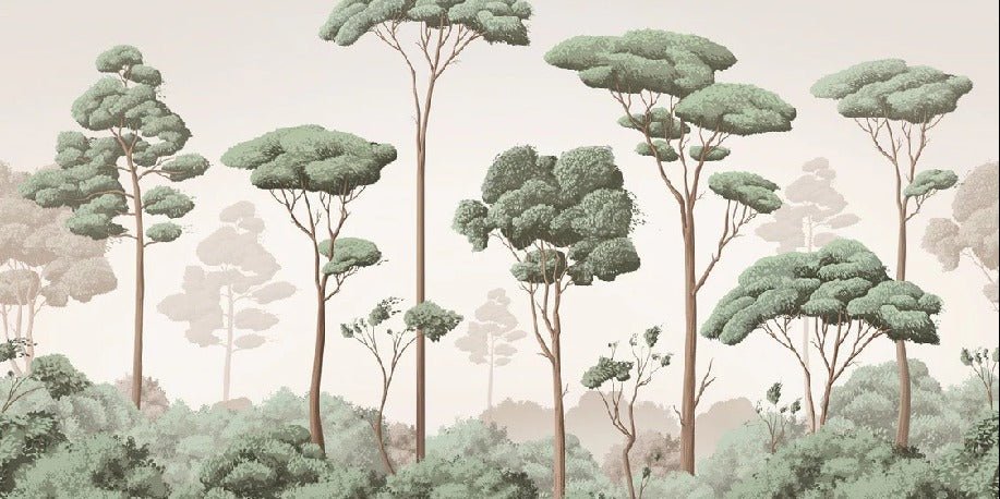 Papier peint brise légère pinède, XXL, tendance