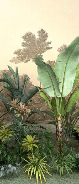 Jungle trend indonesia toilet wallpaper