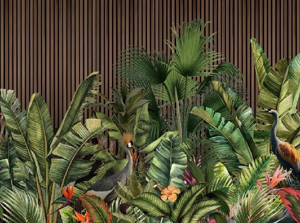 Panoramic tasseau vegetal wallpaper