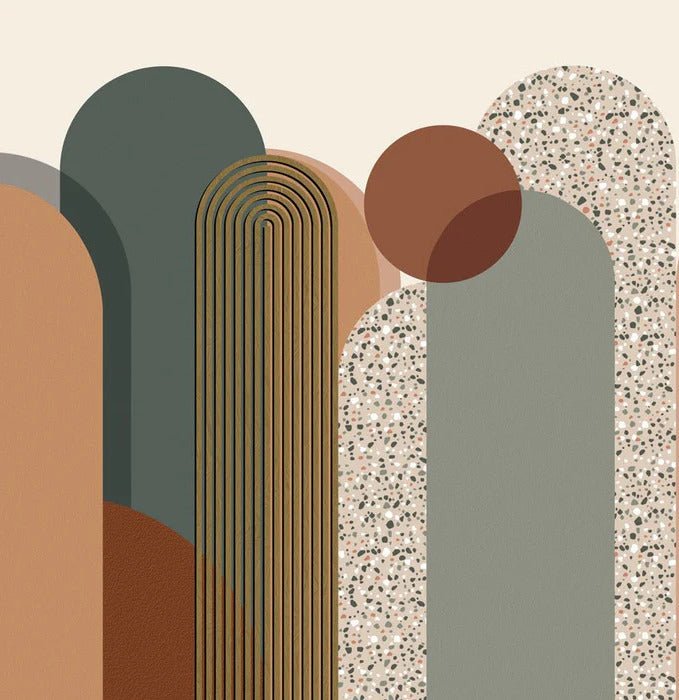 Art deco graphic wallpaper