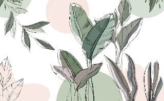 Panoramic green wallpaper