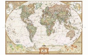 Classic world map wallpaper