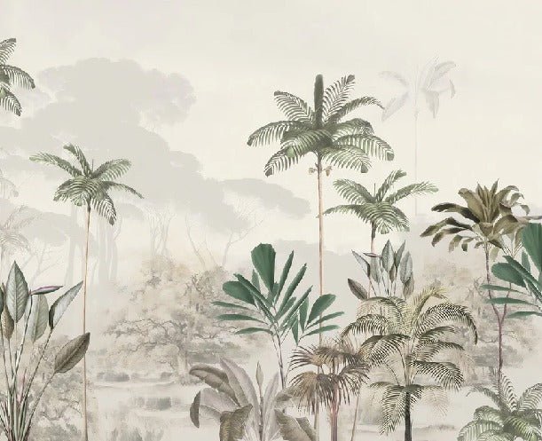 Papier peint panoramique jungle eden vert, XXL, tendance