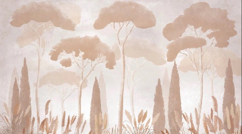 Sepia cypress pine wallpaper