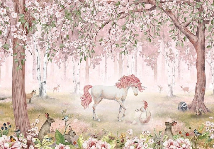 Pink fairy unicorn wallpaper