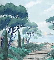 Papier peint balade dans les calanques, XXL, tendance