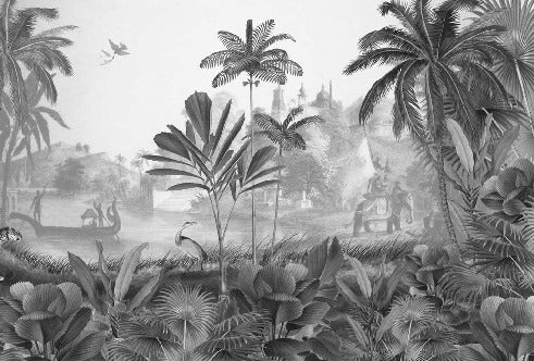 Wild shadows panoramic wallpaper