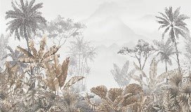 Tropical sepia wallpaper