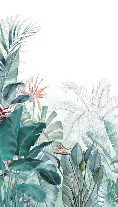 Quintessence tropical panoramic wallpaper