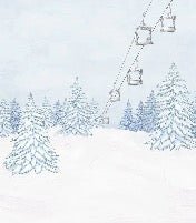 Blue gondola mountain wallpaper