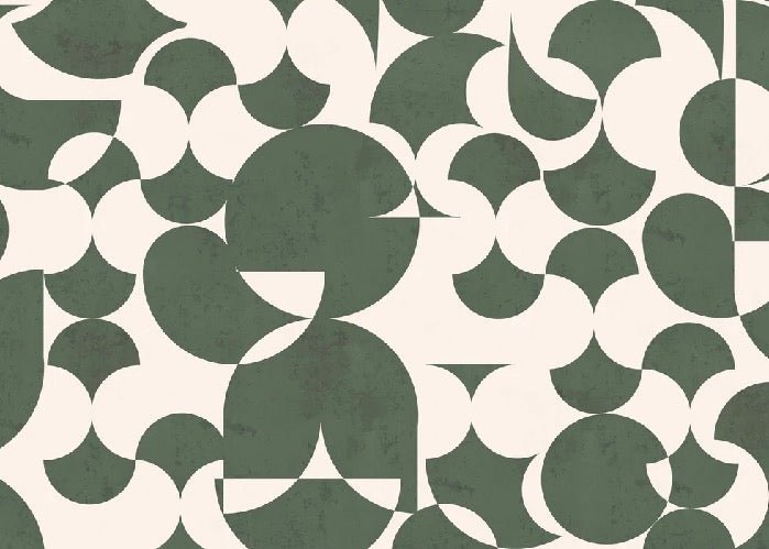 Retro graphic green wallpaper