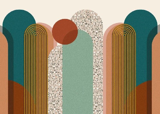 Art pop deco graphic trend wallpaper