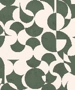 Green graphic retro wallpaper