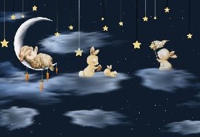 Moon starry night wallpaper