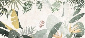 Yellow green restaurant wallpaper