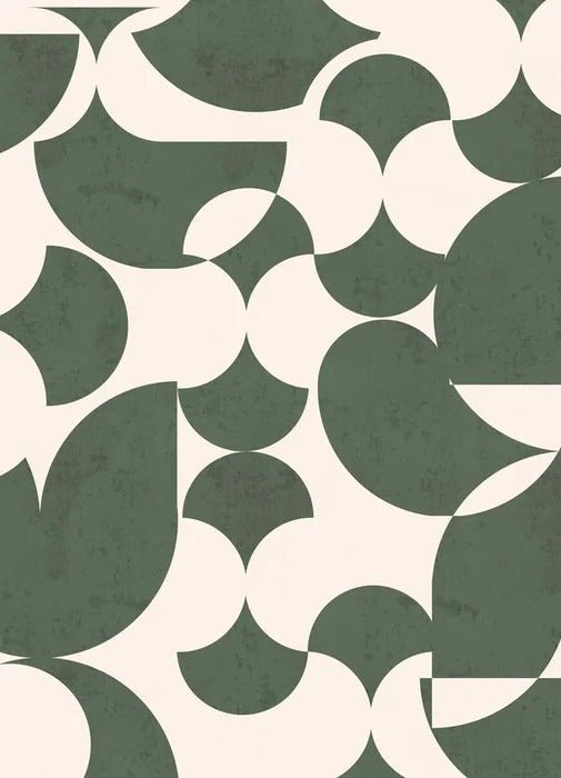 Retro graphic green wallpaper
