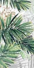 Nature green palm bathroom wallpaper
