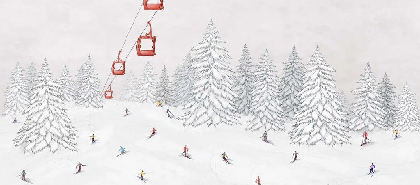 Colorful gondola wallpaper