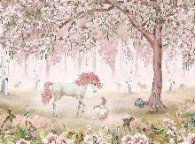 Pink fairy unicorn wallpaper