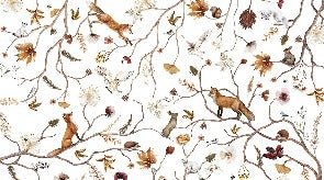 Children's forest adventure wallpaper