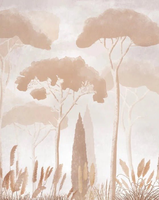 Sepia cypress pine wallpaper