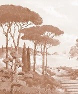 Wallpaper stroll in the calanques terracotta